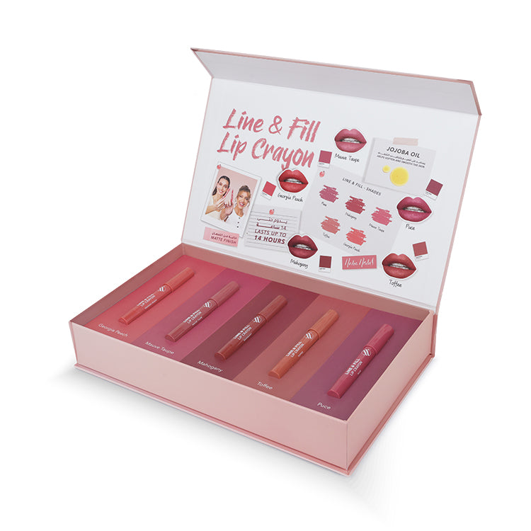 Limited Edition Line &amp; Fill Lip Crayons Collection Set - USD