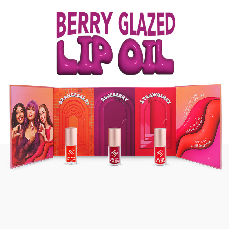 Berry Glazed Lip Oil Collection Set - QAR